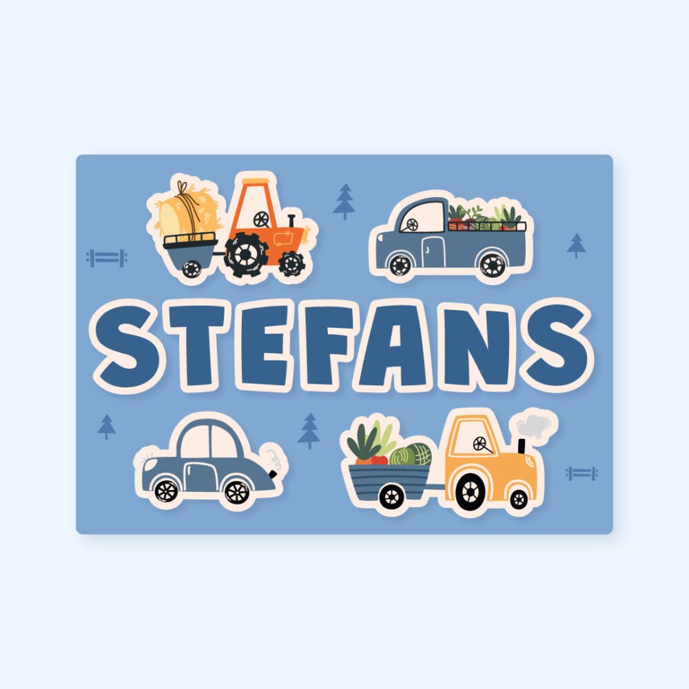 Personalizēta vārda lapa ''Pie stūres''