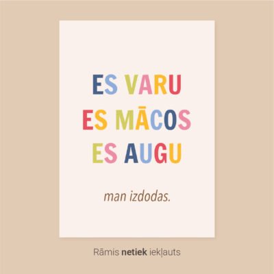 Plakāts: Man Izdodas