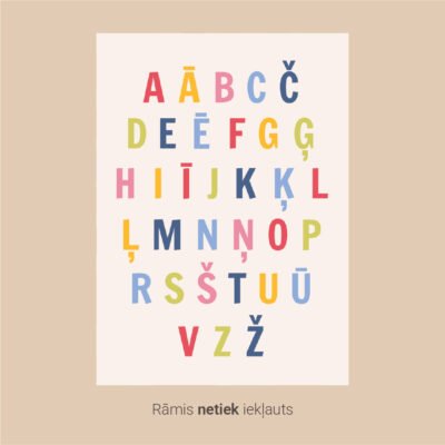 Plakāts: Alfabēts