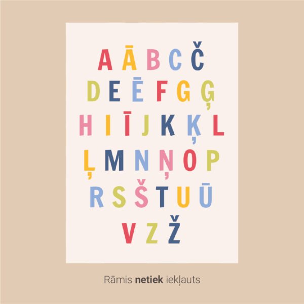 Asset 32-100 Plakāts: Alfabēts